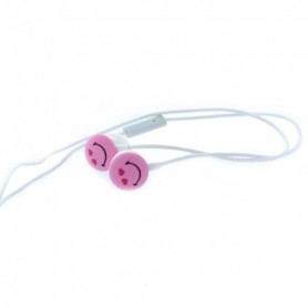 MOBILITY LAB Ecouteurs intra-auriculaires kit main libre Smiley Pink-Love