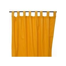 JAZZ rideau à pattes 150x250cm orange 100% coton