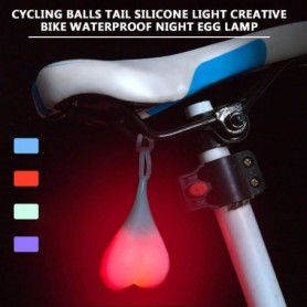 Vélo Arrière Oeuf Lumière Vélo Amour Forme LED Feu Arrière Coeur Silicone
