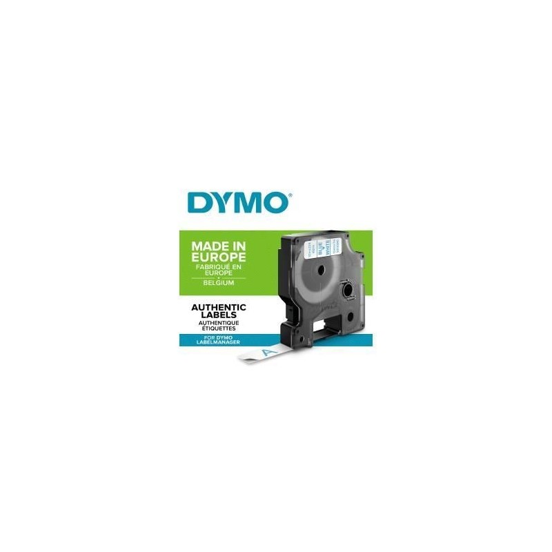 Ruban Laminé pour Etiqueteuses Dymo S0720540 Bleu/Blanc