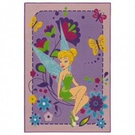 Tapis Fairies - Tink Flowers avec un dossier mousse anti-glisse