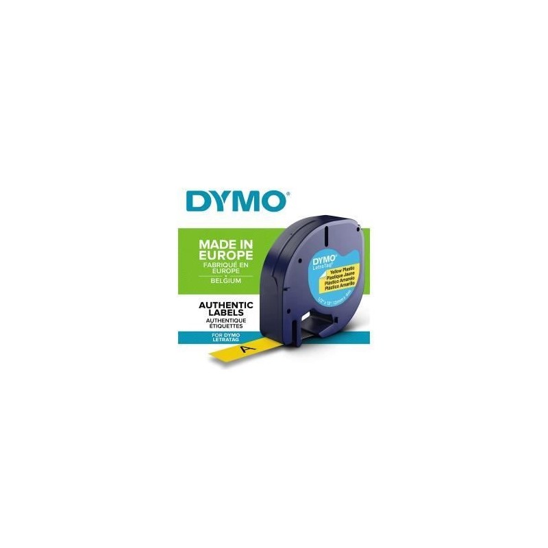 Ruban stratifié Dymo S0721620 Noir/Jaune