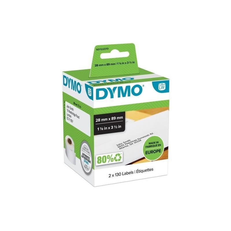 Image secondaire de Etiquettes pour Imprimante Dymo S0722370 89x28 mm