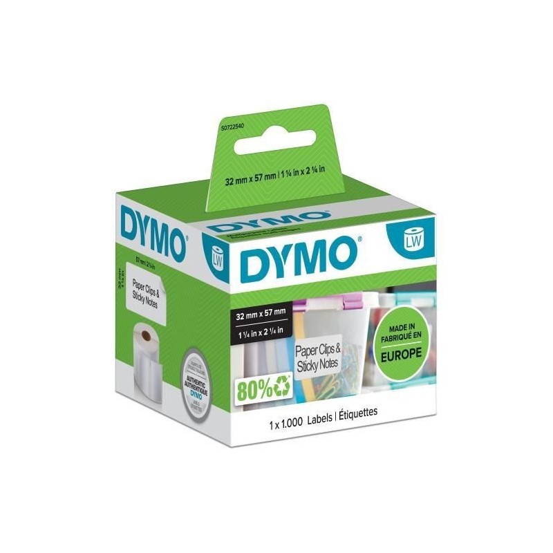 Image secondaire de Rouleau d'Étiquettes Dymo S0722540 Blanc Papier