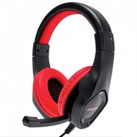 Casque Pro Gamer Amstrad AMS H888 RED 40mm Power B