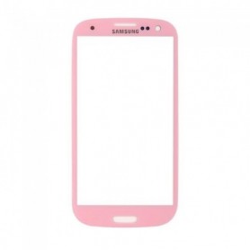 Ecran de façade rose + adhésif Samsung Galaxy S3 I9300 I9305