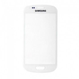 Ecran de façade blanche + adhésif Samsung Galaxy S3 mini I8190