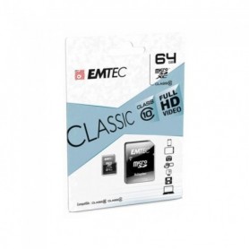 Emtec - MicroSDXC 64GB EMTEC +Adapter CL10 CLASSIC Blister