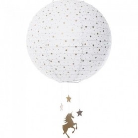 Atmosphera - Lanterne boule blanc D35 licorne Licorne
