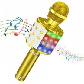 Karaoké  Microphone Sans Fil, Microphone USB Enregistreur, Microphone