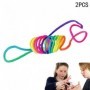 Pack 2 orde à Doigts Rainbow Rope Jeu de Doigts Jouet | Fingertwist Rainbow