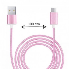Câble Micro USB pour Gooweel M5 plus Câble USB Tressé Nylon 1,3 Mètre