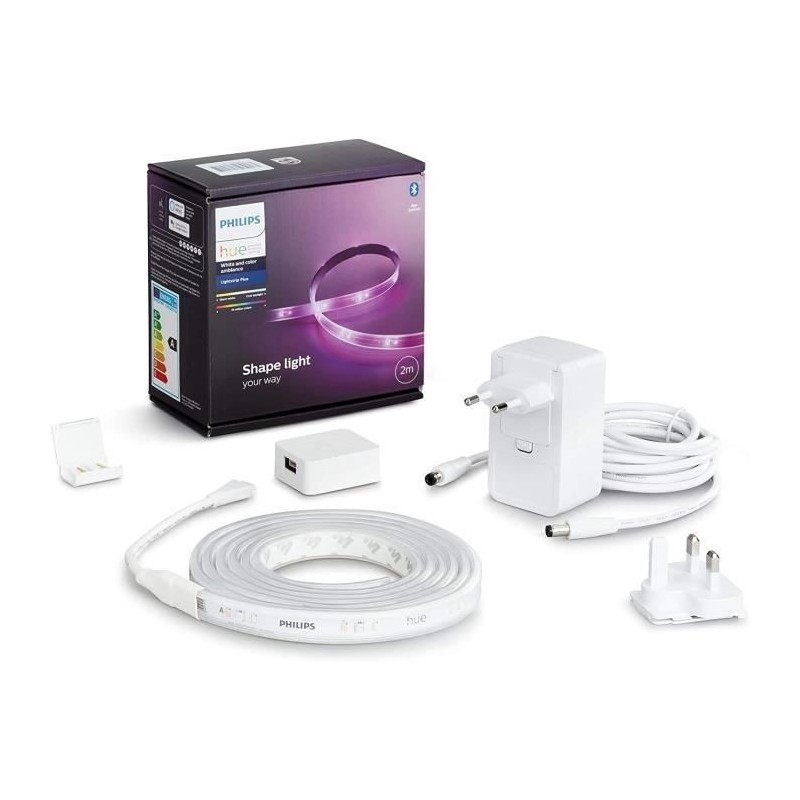 Philips Hue White and Color ambiance Base Lightstrip Plus V4 2 mètres