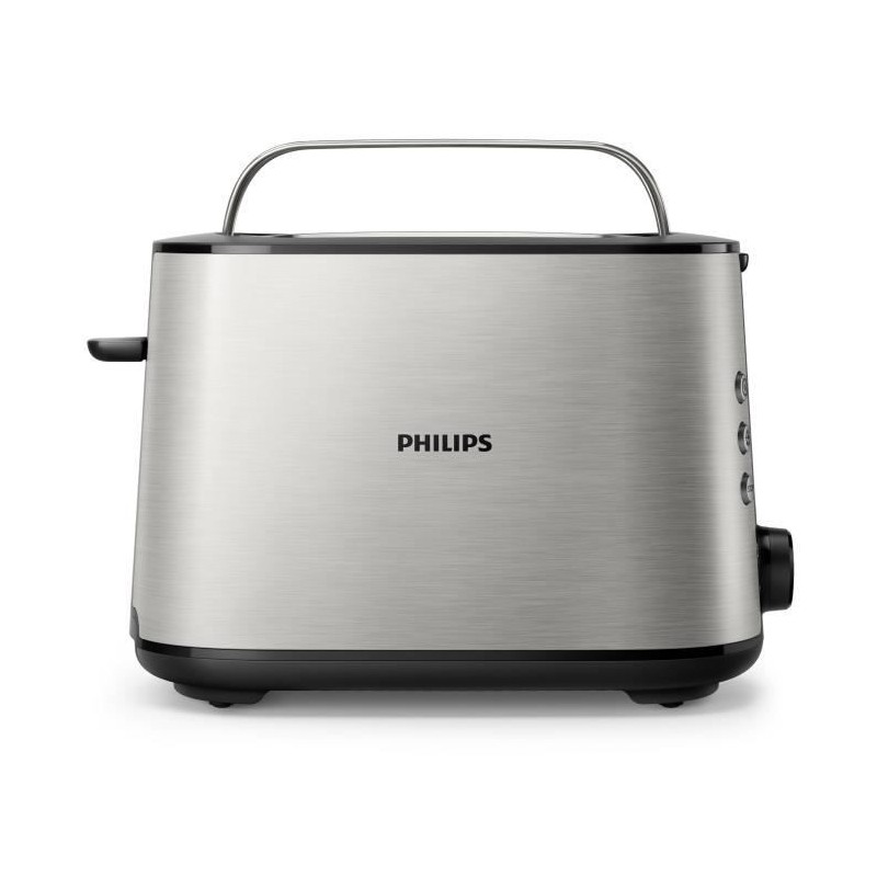 Image secondaire de Philips Viva Collection HD2650/90 Grille-pain 2 tranches, fente large, métal