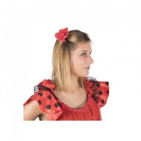 Autre Accessoire Deguisement Vendu Seul - Pince à cheveux fleur rouge