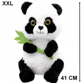 Grande peluche Panda 41 cm Bambou jouet GUIZMAX