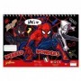 Cahier de dessin Spiderman livre de coloriage Stickers Regle Pochoir GUIZMAX