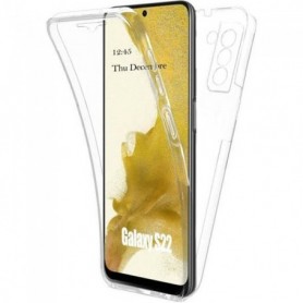 Coque pour Samsung S22 - Silicone Intégrale Transparent 2 Parties Avant