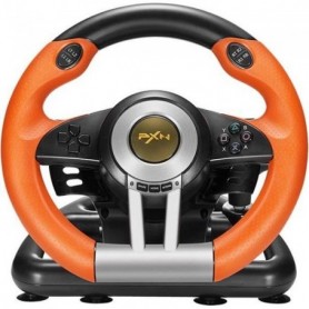 OFELI® Orange- PXN V3II Jeu de Course Volant USB Vibration Double Moteur