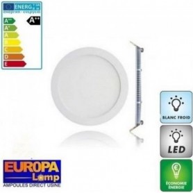 Spot led encastrable 12W extra plat rond Blanc Froid