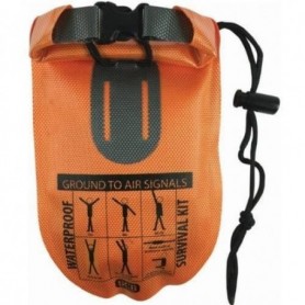 Bushcraft survivalset waterproof survival kit 21-delig - Oranje