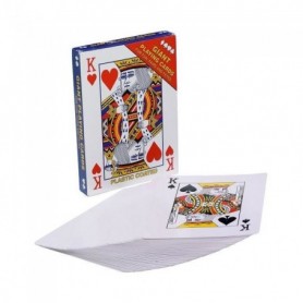 Jeux de 54 cartes Taille L 12x17cm - jeu de carte géante - 862