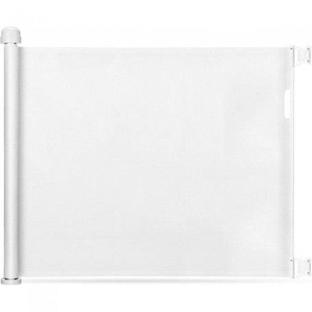 LEXLIFE Barrière de sécurité rétractable enfant 86 x 140 cm - Blanc