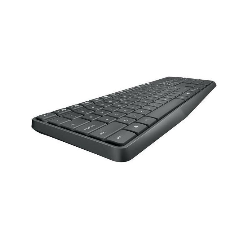 Logitech MK235 clavier Souris incluse USB Qwerty Espagnole Gris