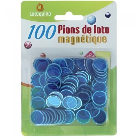 Boîte magnétique + 100 pions de loto