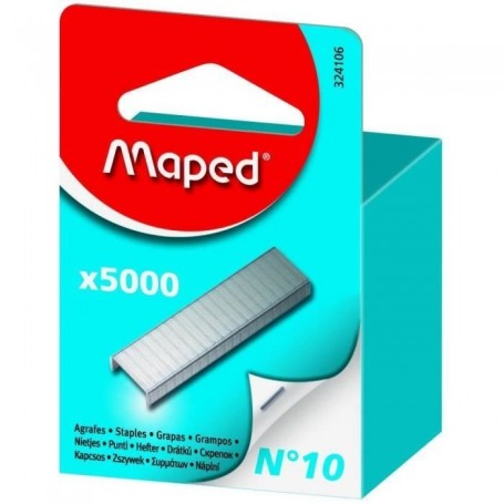 MAPED - Boîte de 5000 agrafes N°10