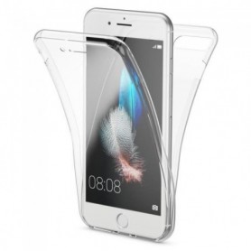 Moozy Coque Intégrale pour iPhone 8 Plus, iPhone 7 Plus Transparente Silicone