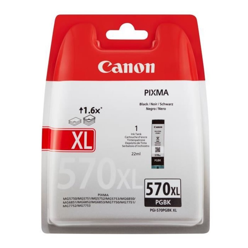 Canon Cartouche d'encre noire pigmentée à haut rendement PGI-570PGBK XL