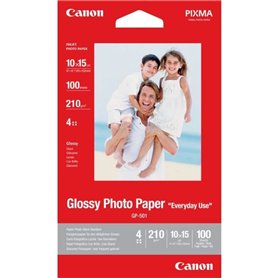 CANON Papier Photo 10x15cm GP-501 Glacé 210gr 100 Feuilles