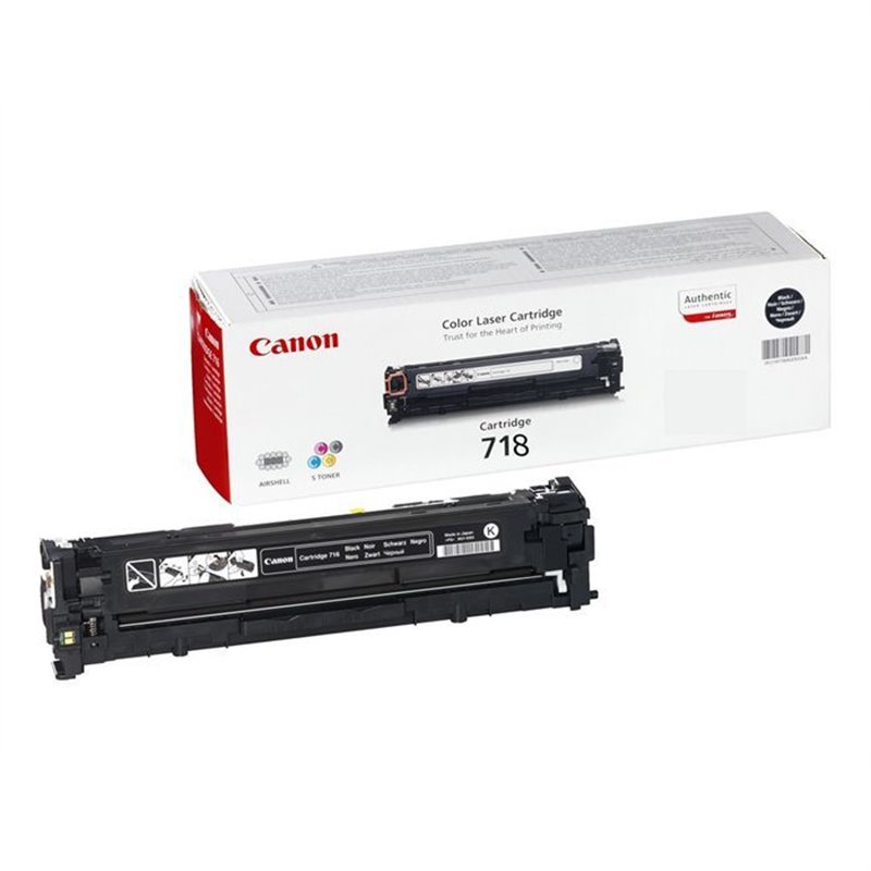 Canon CRG-718 Bk Cartouche de toner 1 pièce(s) Original Noir