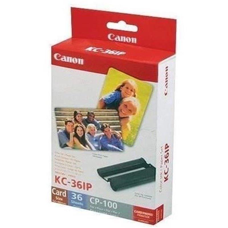 Canon Jeu d'encre couleur et de papier au format 54 x 86 mm KP-36IP, 36 feuilles