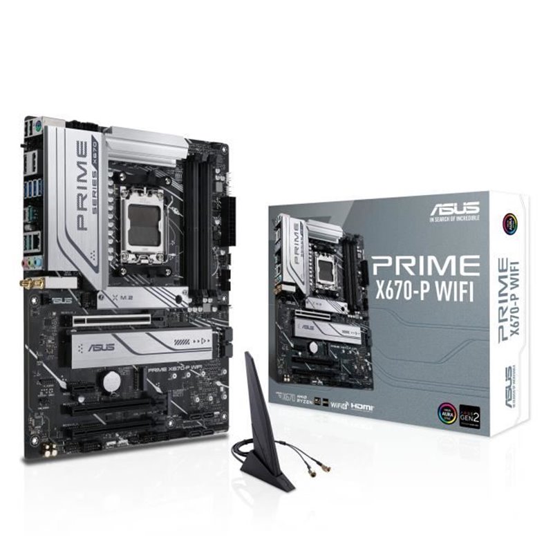 Asus PRIME X670-P WIFI AMD X670 Emplacement AM5 ATX