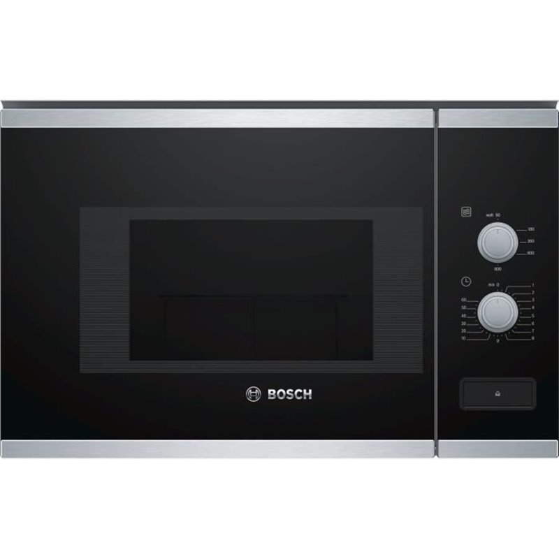 Bosch BFL520MS0 micro-onde Intégré Micro-onde combiné 20 L 800 W Noir, Acier inoxydable