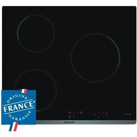 Table de cuisson induction BRANDT - 3 zones - 4600W - Revetement verre