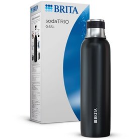 Bouteille BRITA pour sodaTRIO - acier inoxydable - 0.65L - noire