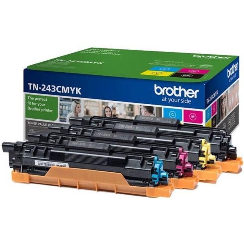 Brother TN-243cmYK Cartouche de toner 1 pièce(s) Original Noir, Cyan, Magenta, Jaune