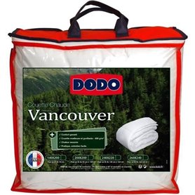 Couette chaude Vancouver - 200 x 200 cm - 400gr/m² - Blanc - DODO