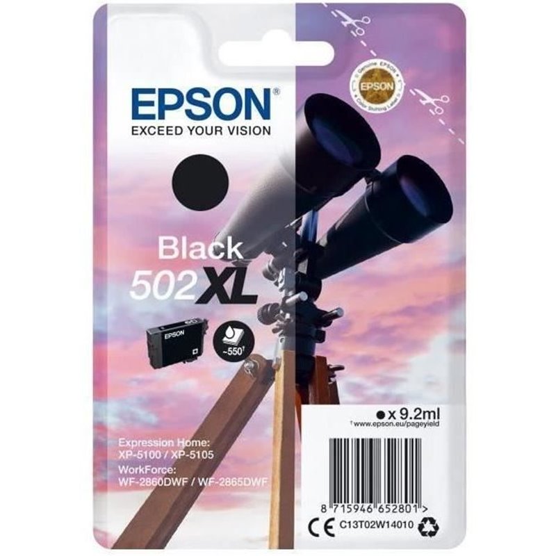 Epson Singlepack Black 502XL Ink