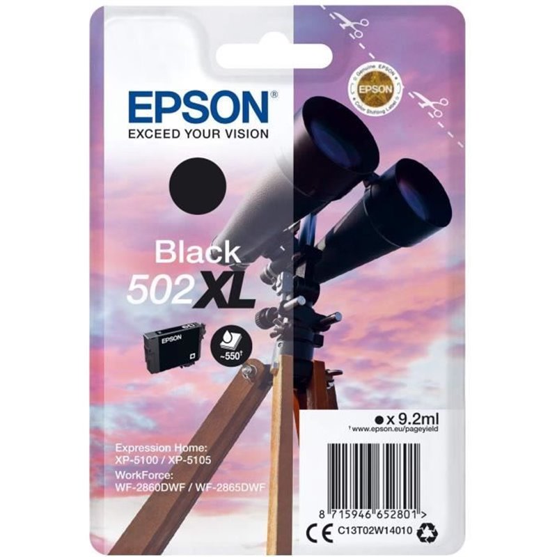 Image secondaire de Epson Singlepack Black 502XL Ink