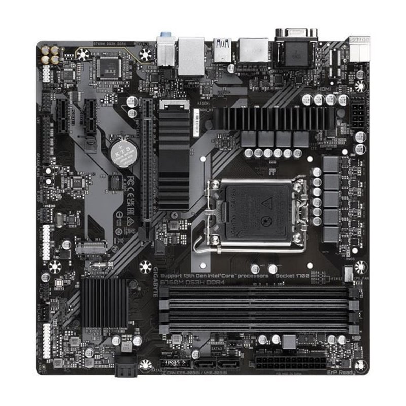 Image secondaire de Gigabyte B760M DS3H DDR4 carte mère Intel B760 LGA 1700 micro ATX