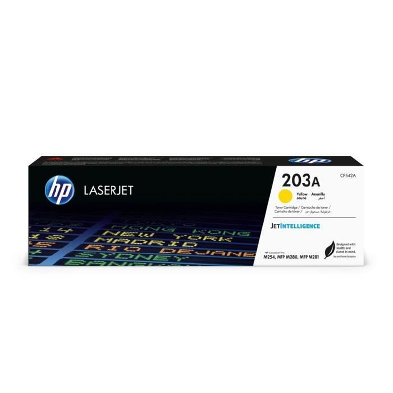 HP Cartouche de toner jaune authentique 203A pour LaserJet