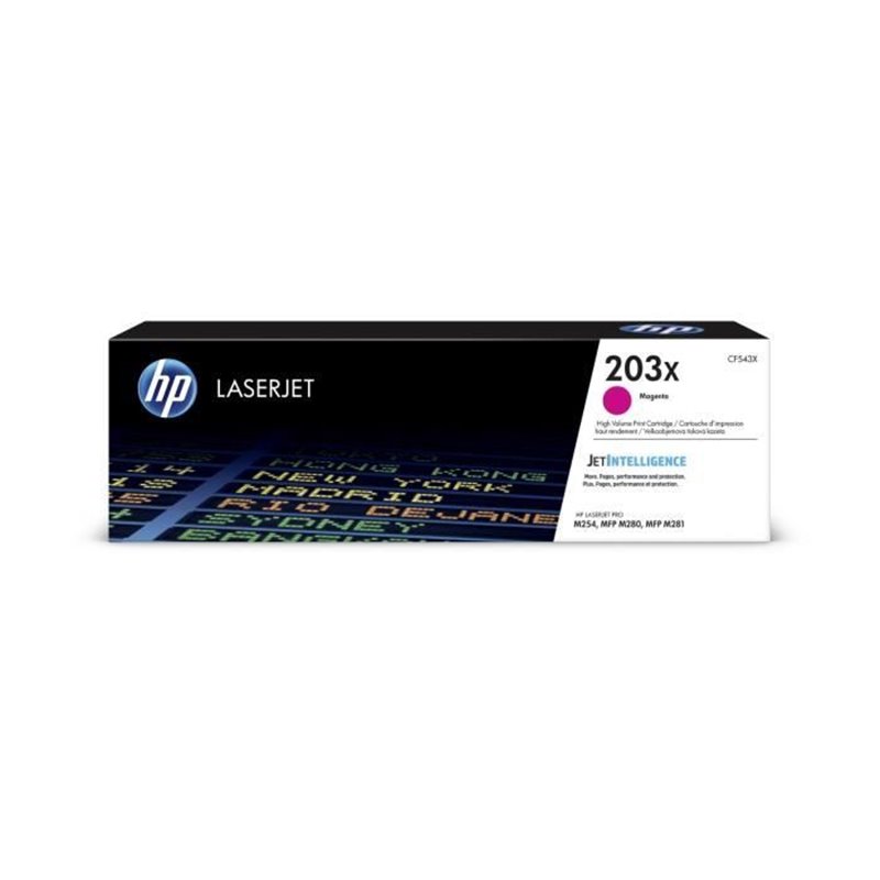 HP Cartouche de toner grande capacité magenta authentique 203X pour LaserJet