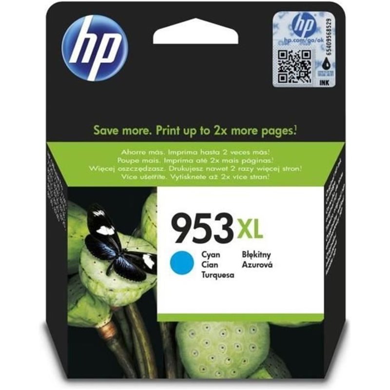 HP 953XL Cartouche d'encre cyan grande capacité authentique