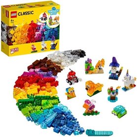 LEGO 4+ Classic 11013 Briques transparentes créatives. Jeu de construc