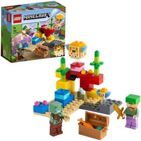 LEGO Minecraft 21164 Le Récif Corallien. Jouet avec Figurines d'Alex. 