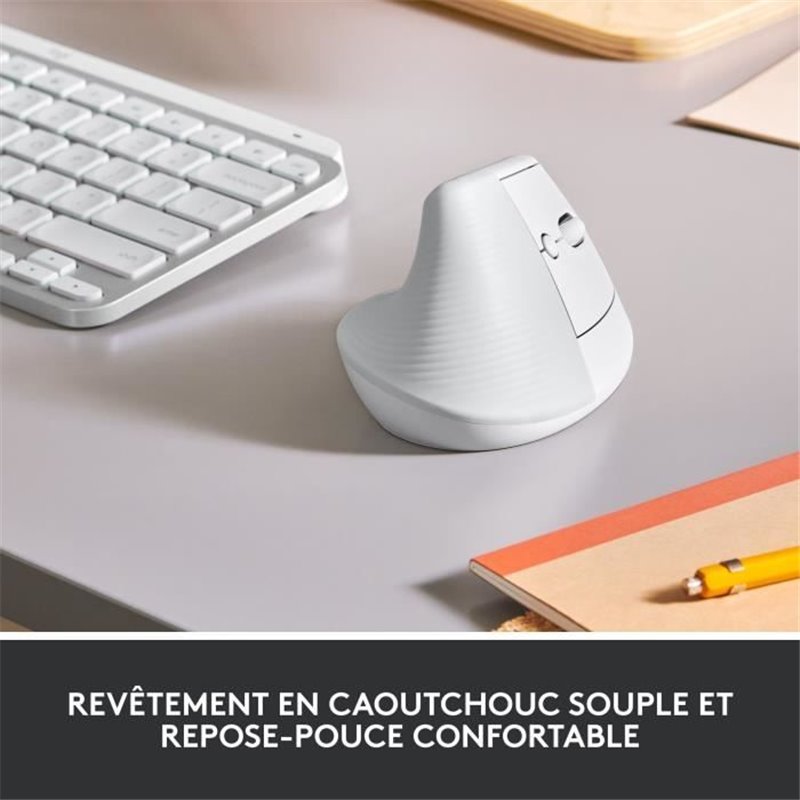 Image secondaire de Logitech Lift souris Droitier RF sans fil + Bluetooth Optique 4000 DPI